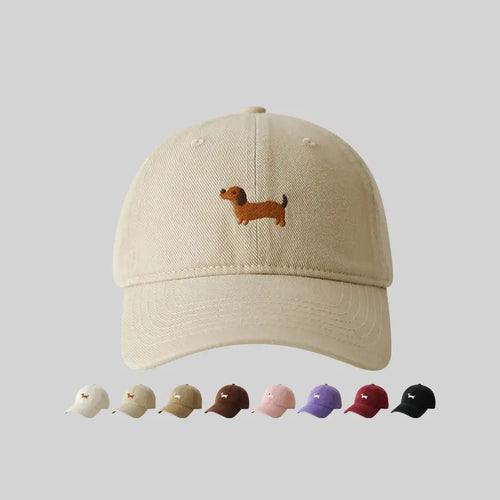 Dachshund embroidery baseball cap