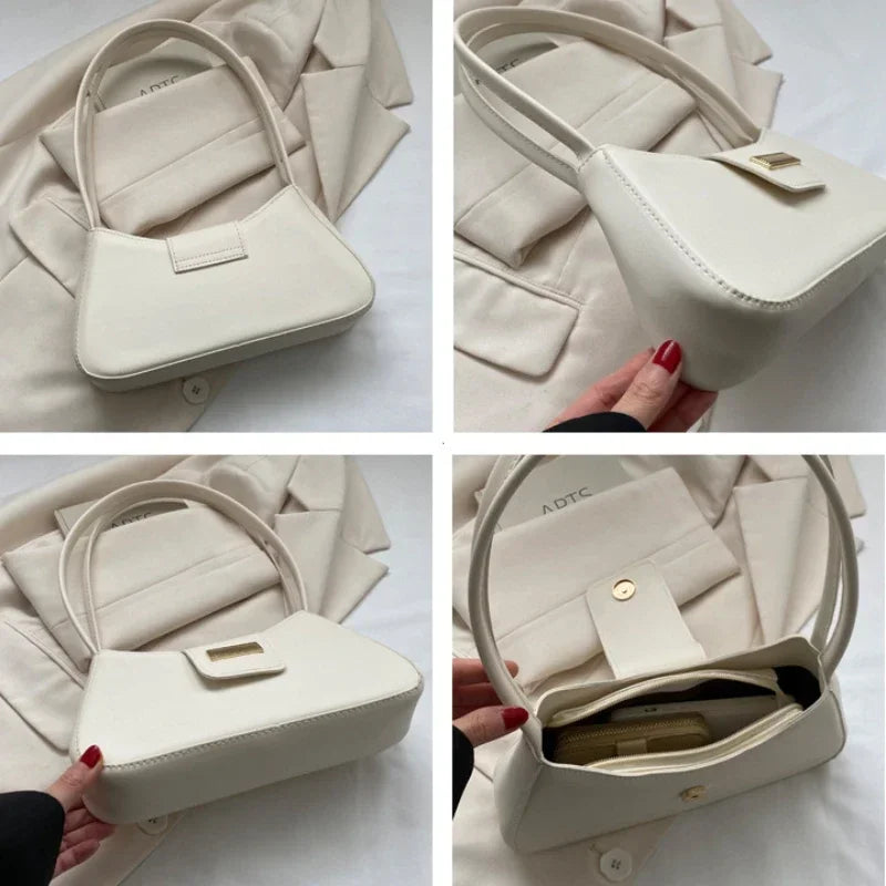 Minimalist Buckle Underarm Bag