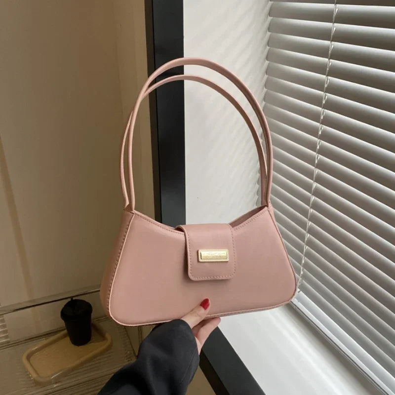 Minimalist Buckle Underarm Bag