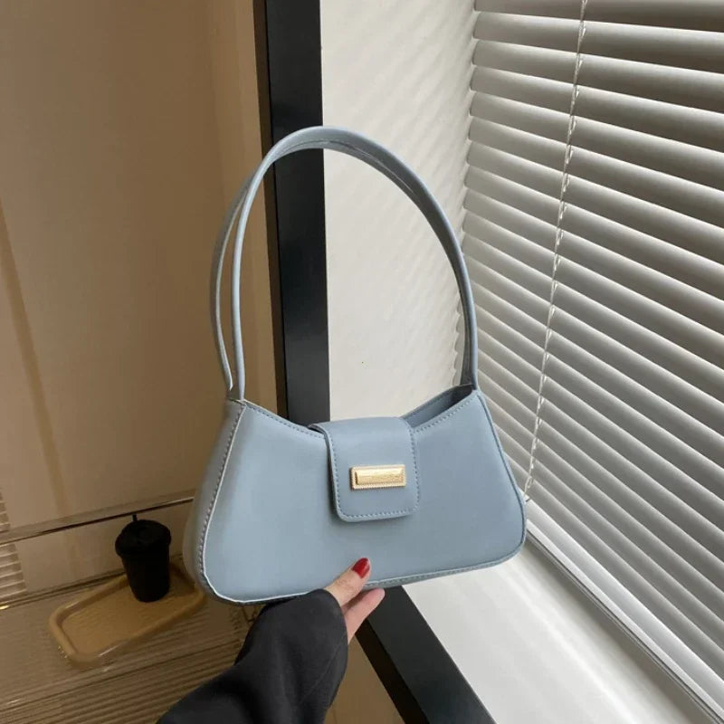 Minimalist Buckle Underarm Bag