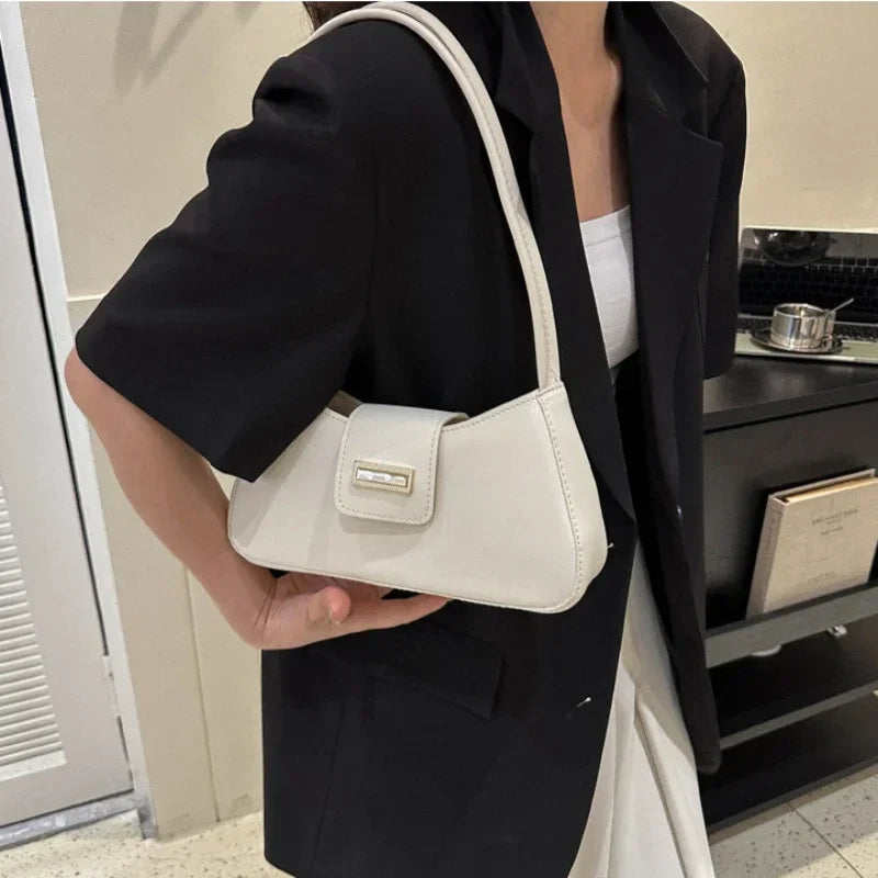 Minimalist Buckle Underarm Bag