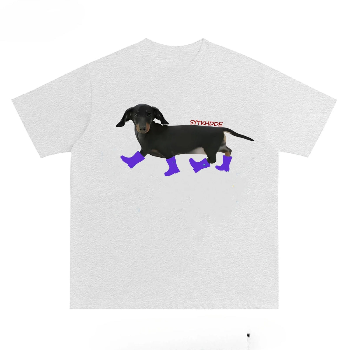 Dachshund Graphic Print T-Shirt