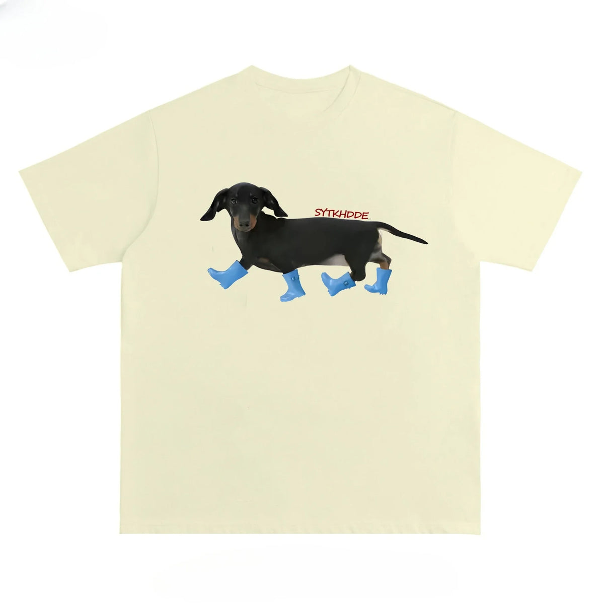 Dachshund Graphic Print T-Shirt